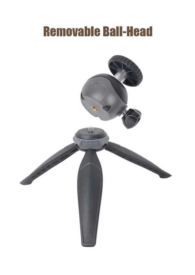 Jmary MT-20 Tripod 360 Derece Oynar Başlıklı Çok Yönlü Kısa Telefon Sabitleyici 16 cm