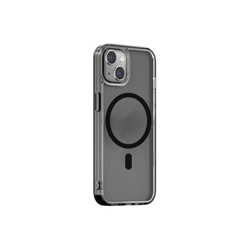 iPhone 14 Plus Wiwu Magsafe Şarj Özellikli Lens Korumalı Şeffaf Silikon Kılıf