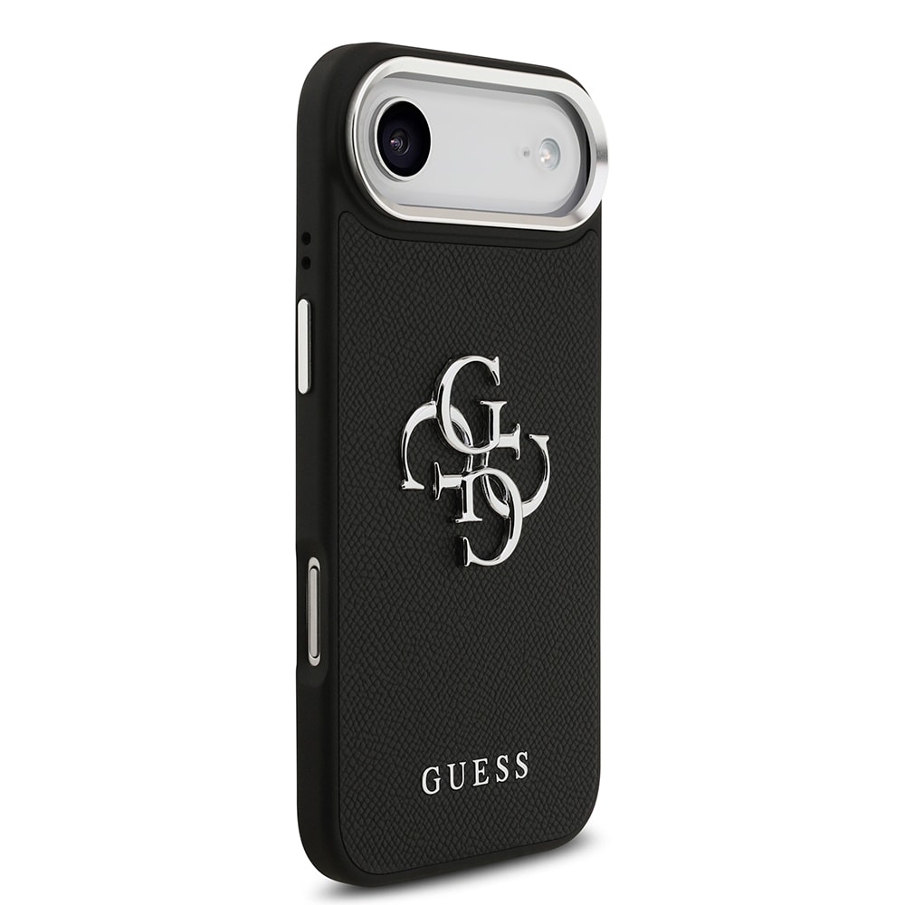 Apple iPhone 17 Air Kılıf Guess Orjinal Lisanslı PU Deri 4G Büyük Metal Logo Dizaynlı Kapak