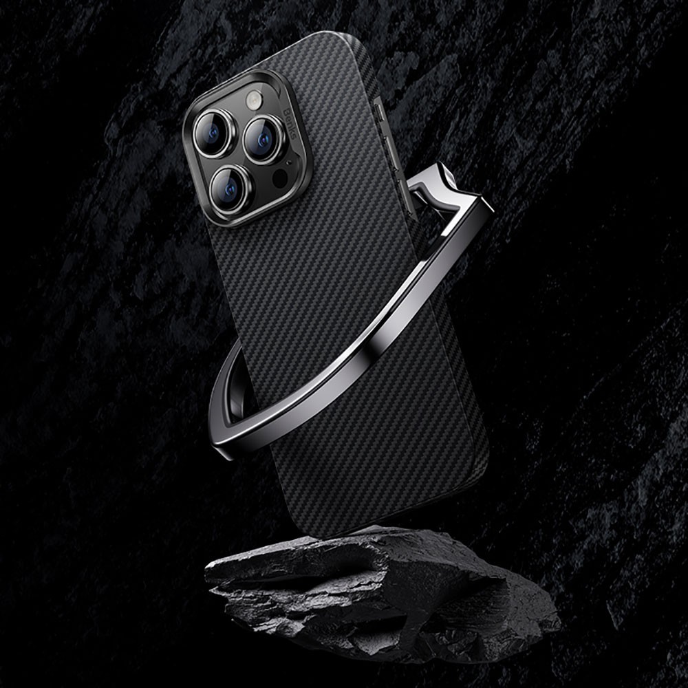 iPhone 14 Pro Kılıf Karbon Fiber Benks 600D Essential Kevlar Kılıf
