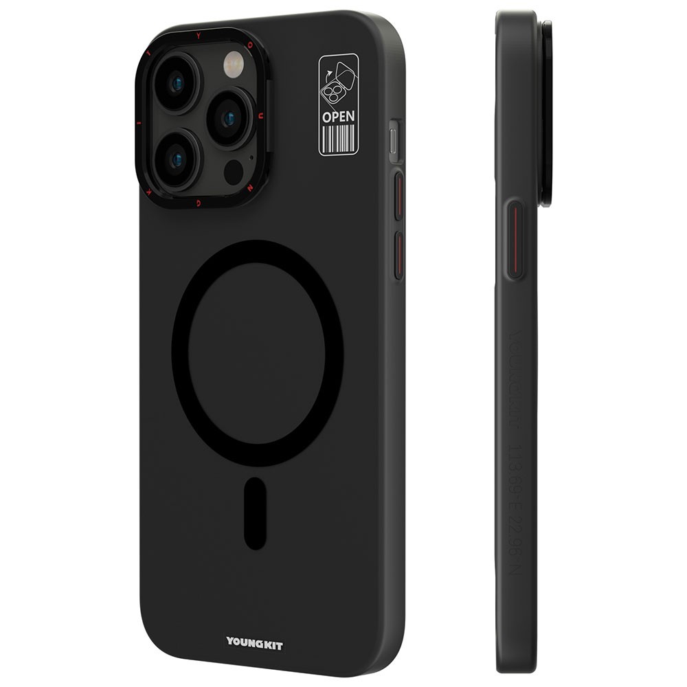 iPhone 14 Pro Kılıf Magsafe Şarj Özellikli Standlı YoungKit Hermit Bracket Serisi Kılıf