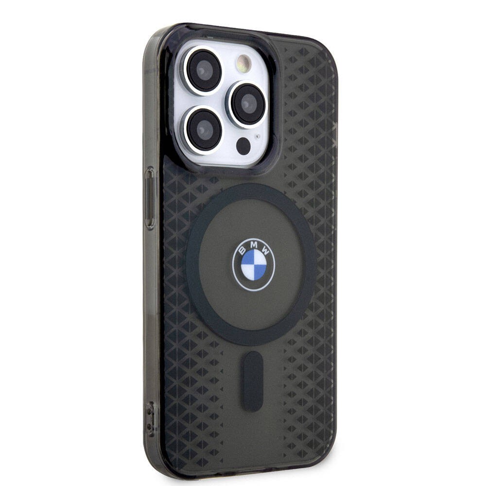 iPhone 15 Pro Max Kılıf BMW Magsafe Şarj Özellikli Transparan IML Signature Orjinal Lisanslı Kılıf