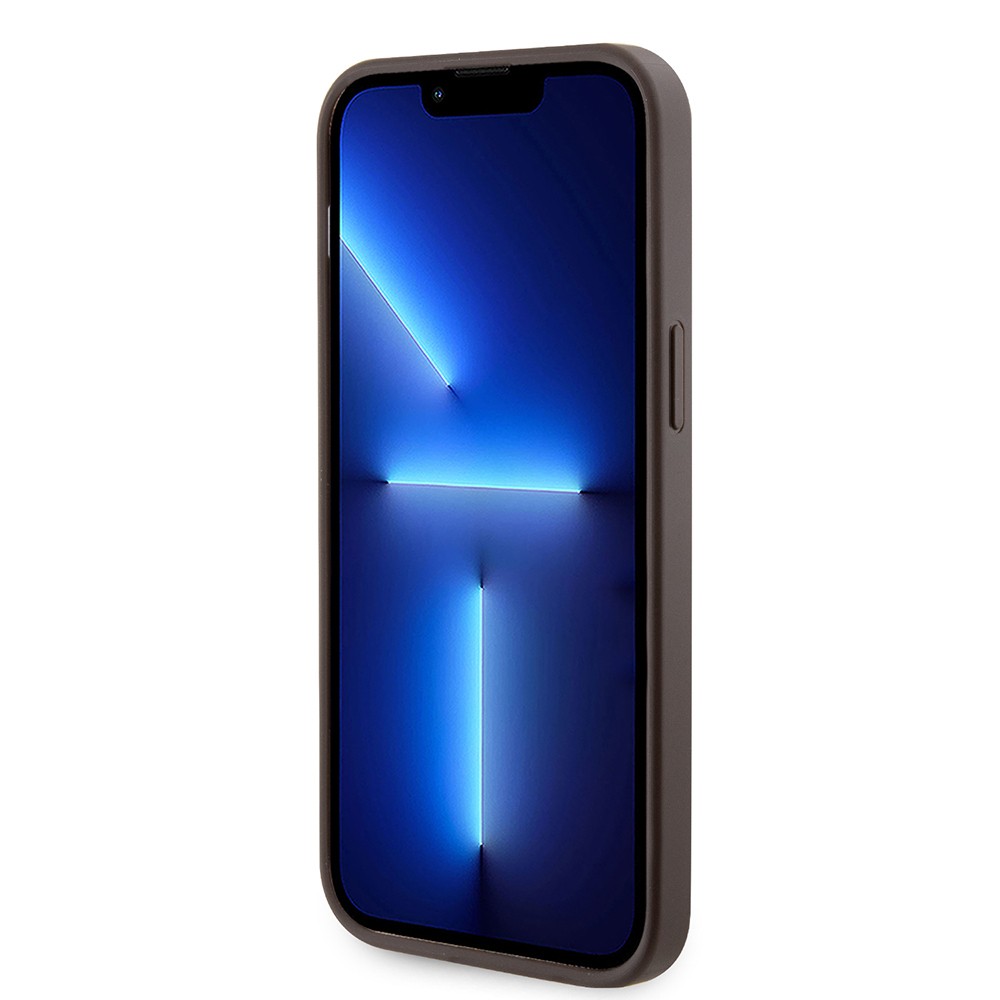 Apple iPhone 14 Pro Max Kılıf Guess Orjinal Lisanslı M-safe Şarj Özellikli 4G Desenli Çizgili Kartlıklı Kapak