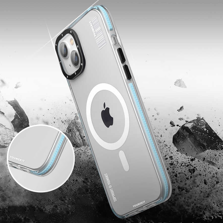 iPhone 14 Kılıf Magsafe Şarj Özellikli YoungKit Exquisite Serisi Kılıf