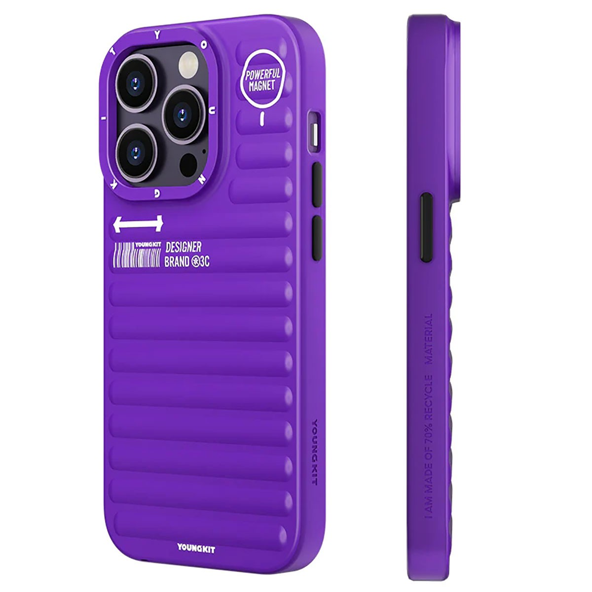 iPhone 14 Pro Kılıf Mat Renkli Tasarım YoungKit Original Serisi Kılıf