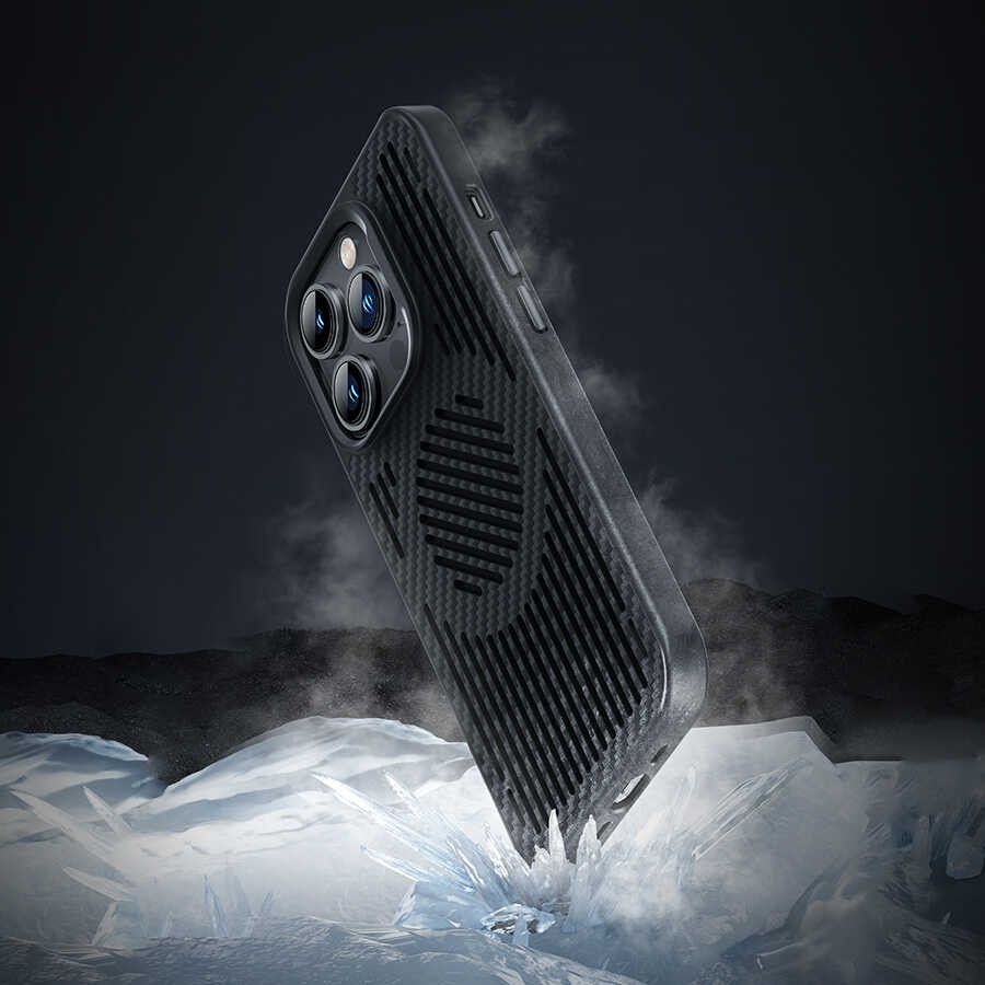 iPhone 14 Kılıf Benks Magnetic Cooling Kevlar Soğutucu Özellikli Telefon Kılıfı