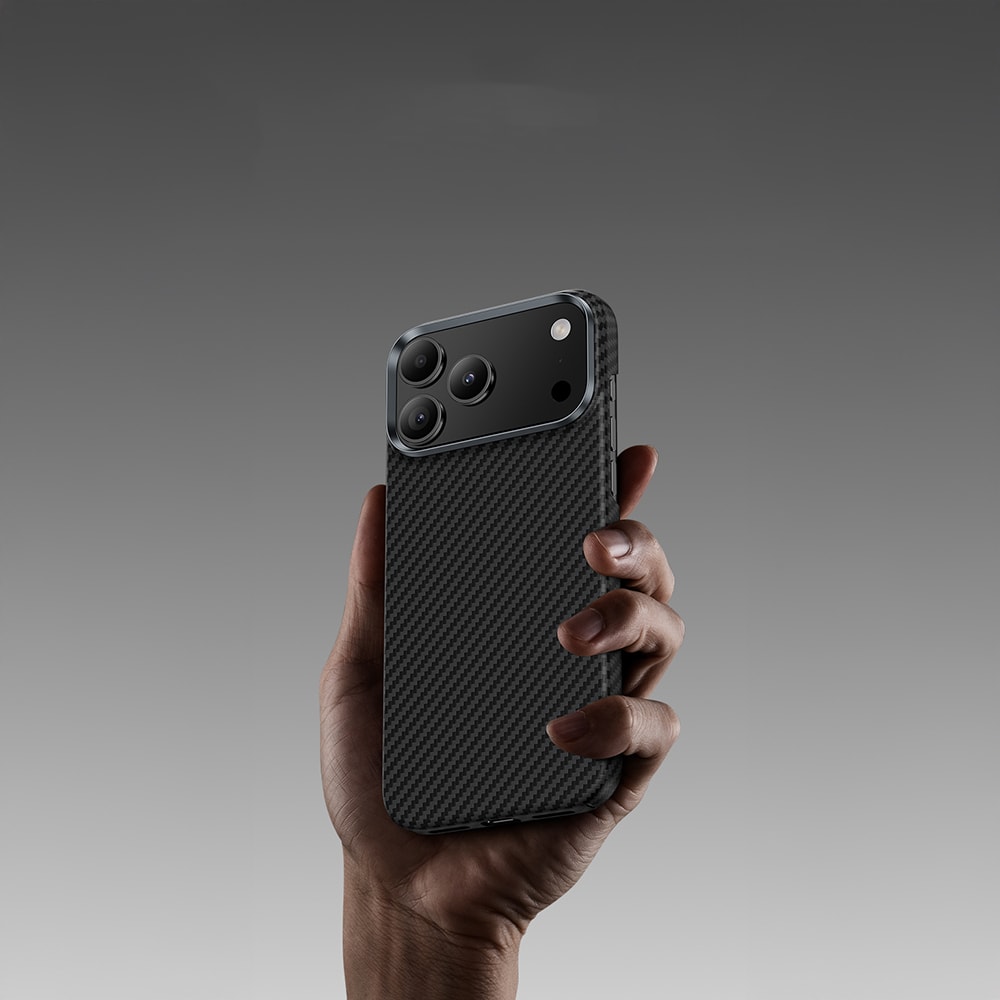 Apple iPhone 17 Kılıf Benks M-safe Şarj Özellikli Metal Kamera Çerçeveli Magnetik ArmorAir 600D Kevlar Fiber Kapak