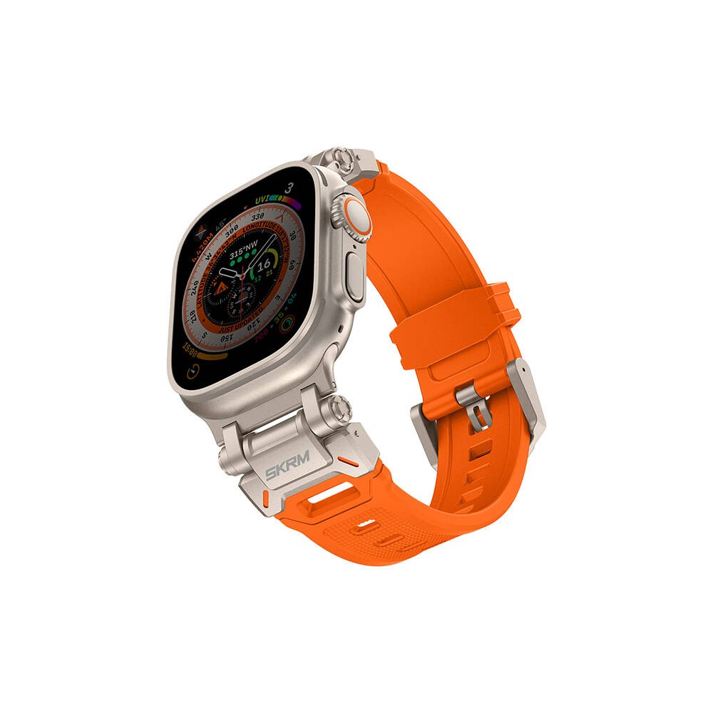 Watch 44mm SkinArma Titon Serisi Hava Alabilen Delikli Silikon Kordon