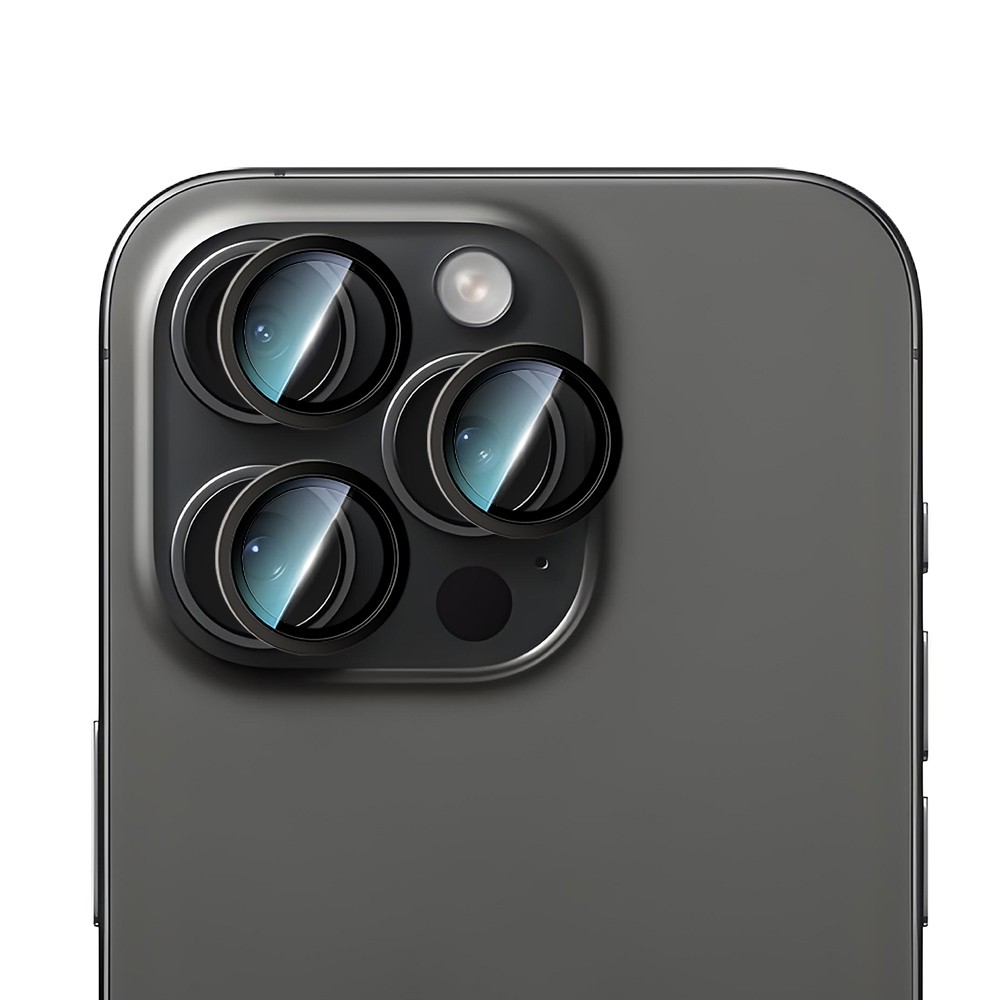 Apple iPhone 16 Pro CaseWorld Alloy Serisi Oleofobik Anti Reflective Kamera Lens Koruyucu