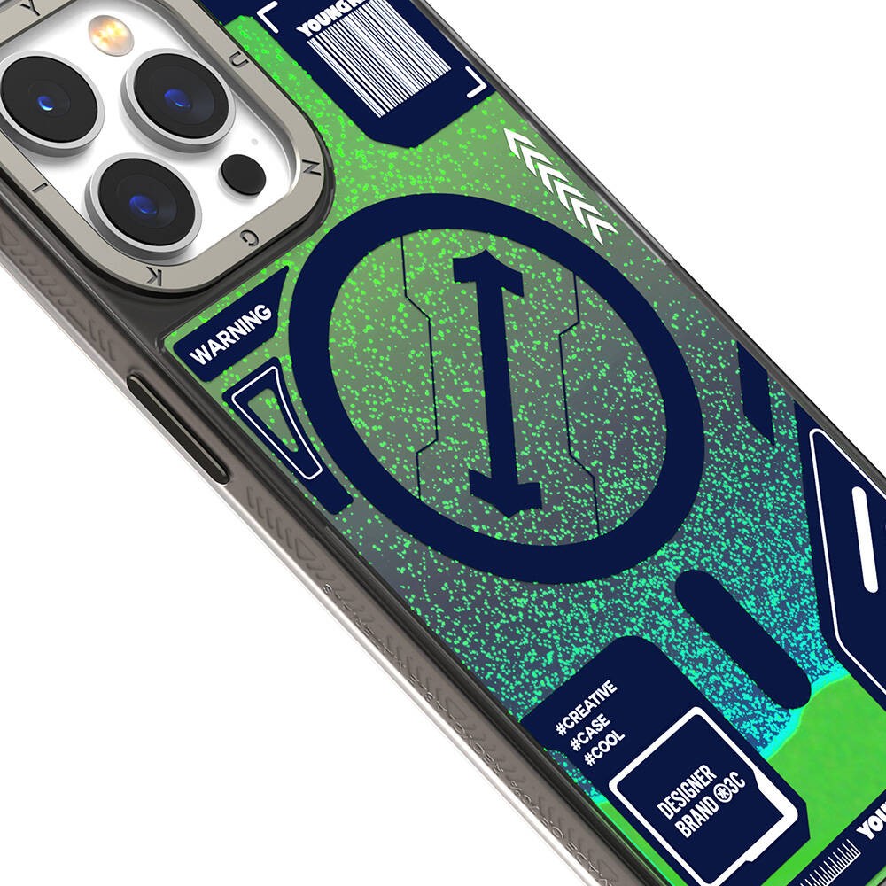 iPhone 15 Pro Max Kılıf Magsafe Şarj Özellikli YoungKit Galaxy Serisi Kılıf