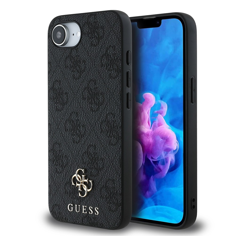Apple iPhone 16E Kılıf Guess Orjinal Lisanslı M-safe Şarj Özellikli Small 4G Classic Kapak