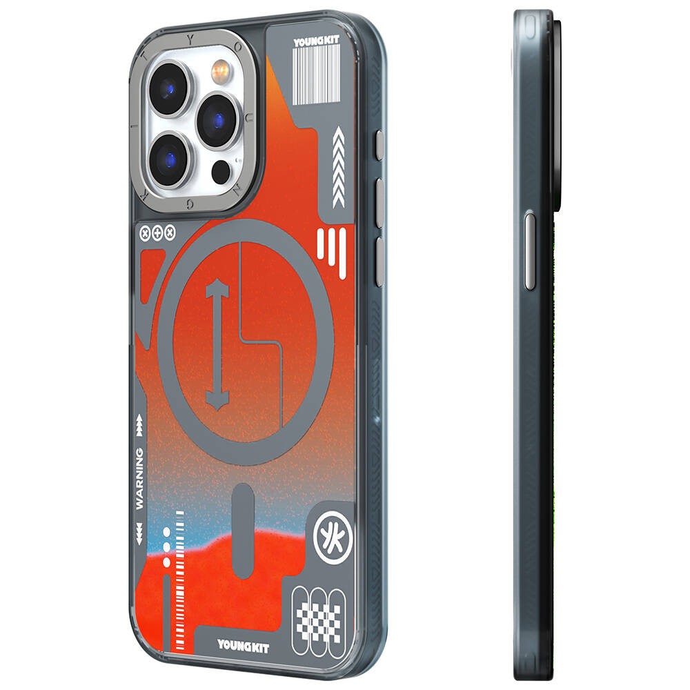iPhone 15 Pro Max Kılıf Magsafe Şarj Özellikli YoungKit Galaxy Serisi Kılıf
