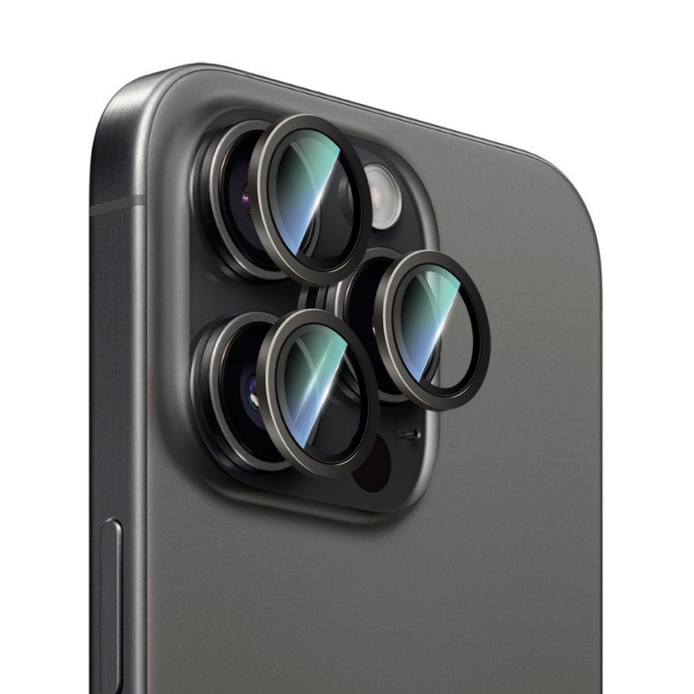 Apple iPhone 16 Pro Max CaseWorld Alloy Two-Color Serisi Lens Koruyucu