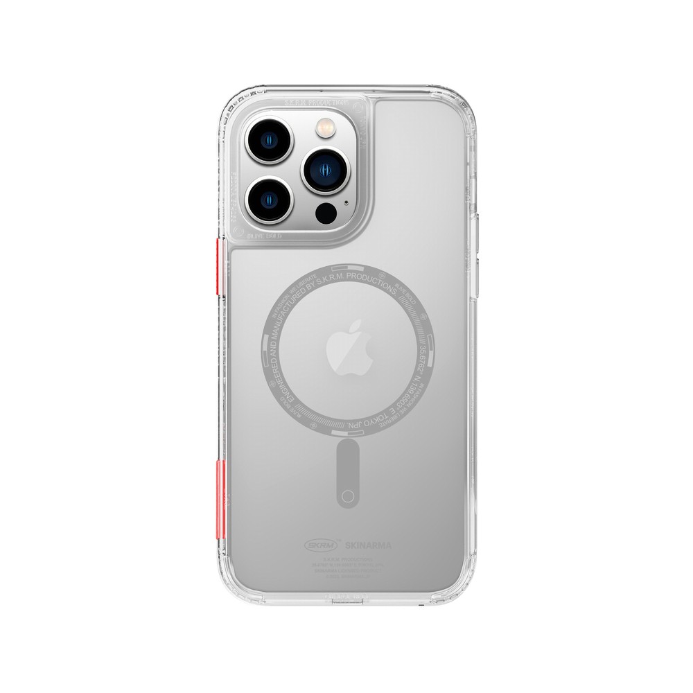 iPhone 14 Pro Kılıf SkinArma Şeffaf Airbag Tasarımlı Magsafe Şarj Özellikli Saido Kılıf