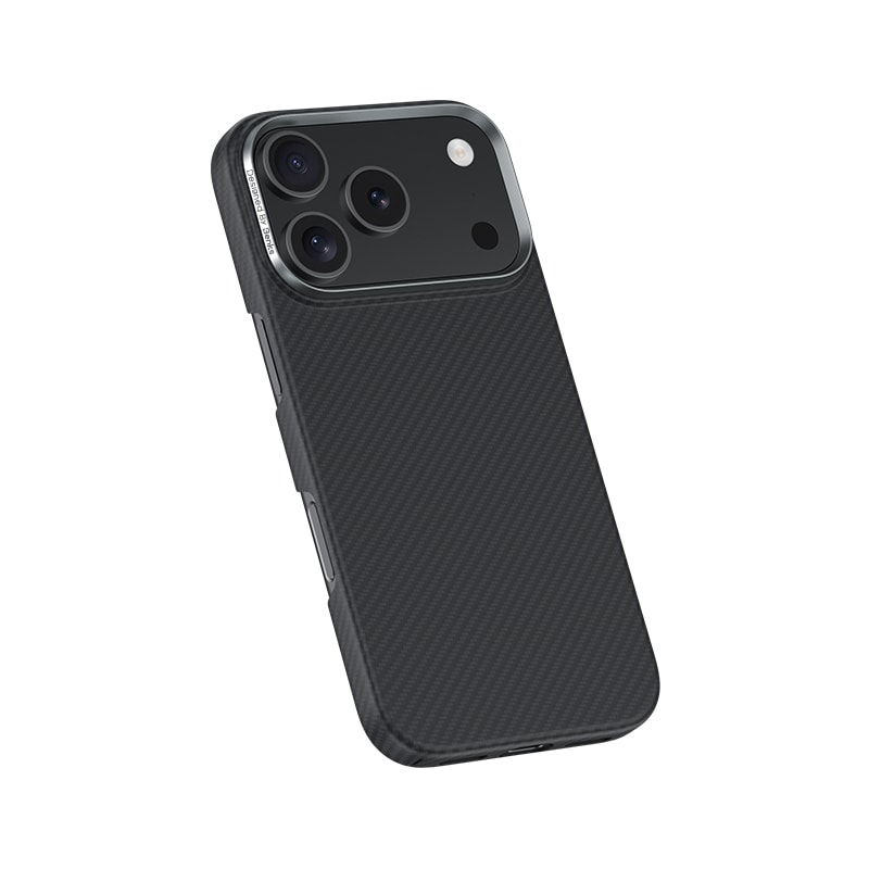 Apple iPhone 17 Pro Kılıf Benks M-safe Şarj Özellikli Metal Kamera Çerçeveli Magnetik ArmorAir 600D Kevlar Fiber Kapak