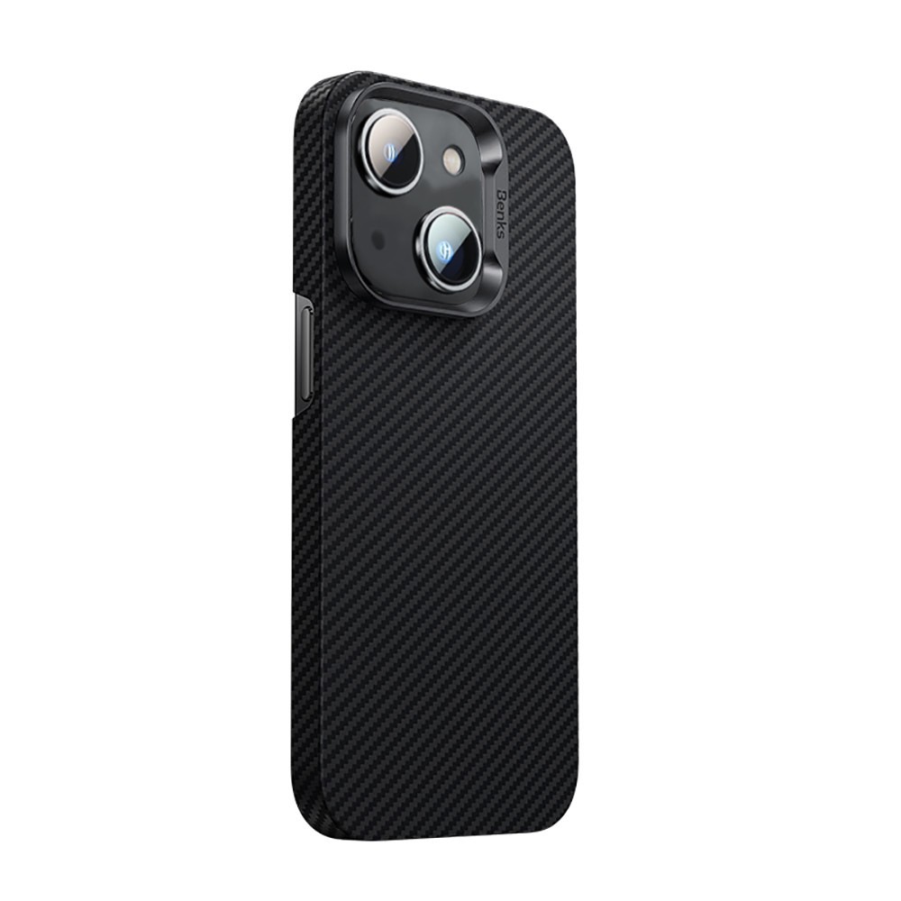 iPhone 14 Kılıf Karbon Fiber Benks 600D Essential Kevlar Kılıf