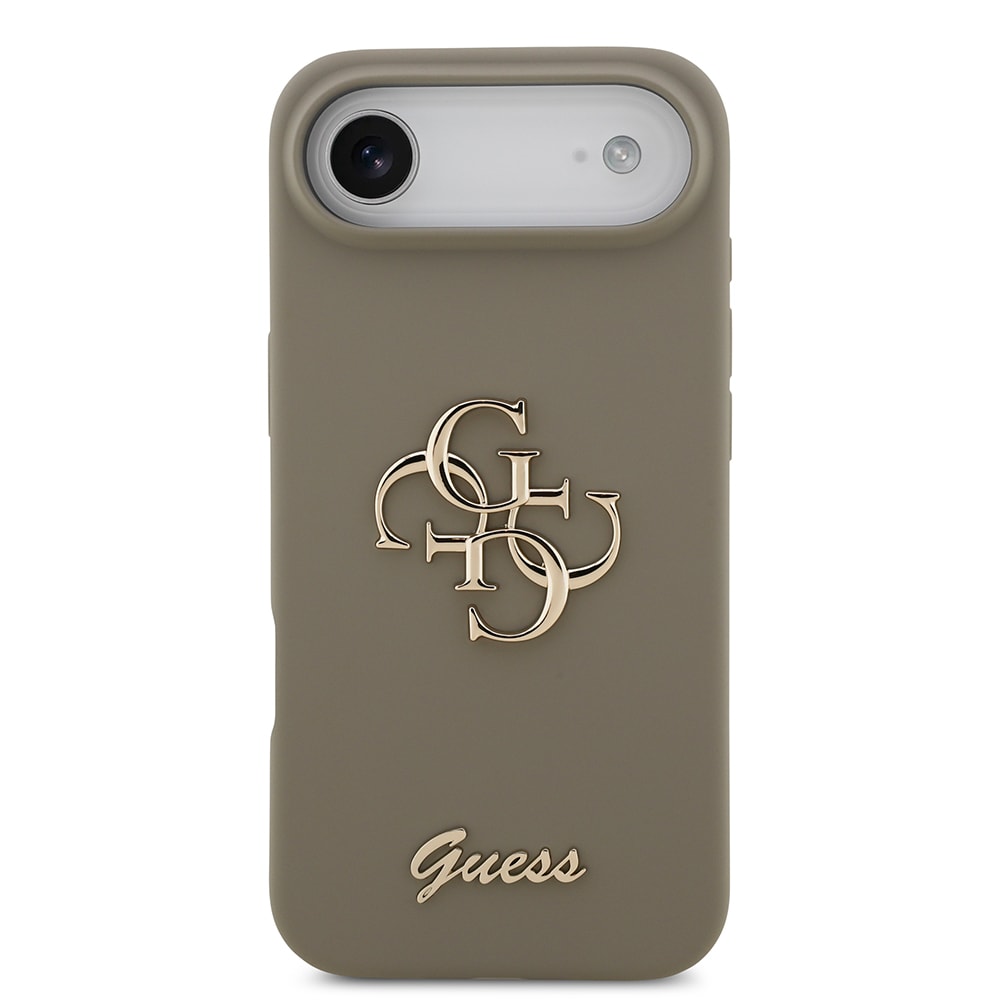Apple iPhone 17 Air Kılıf Guess Orjinal Lisanslı Grained Yazı Logolu Kapak