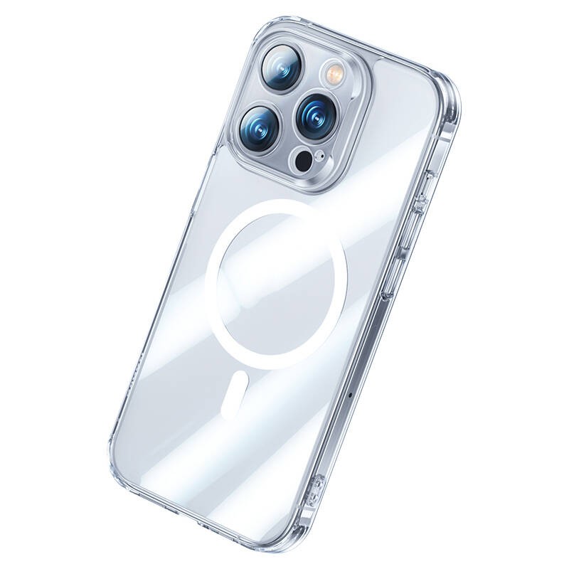 iPhone 14 Pro Max Kılıf Magsafe Şarj Özellikli Benks Magnetic Shiny Glass Serisi Kılıf