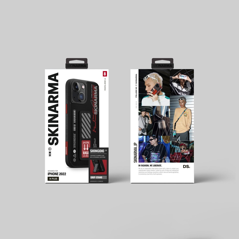 iPhone 14 Kılıf SkinArma Standlı Deri Görünümlü Shingoki Kılıf