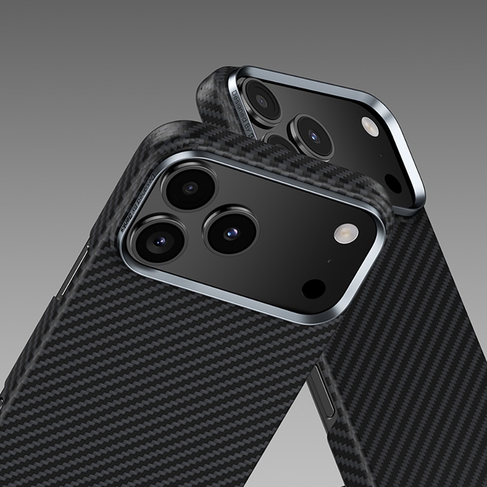 Apple iPhone 17 Kılıf Benks M-safe Şarj Özellikli Metal Kamera Çerçeveli Magnetik ArmorAir 600D Kevlar Fiber Kapak