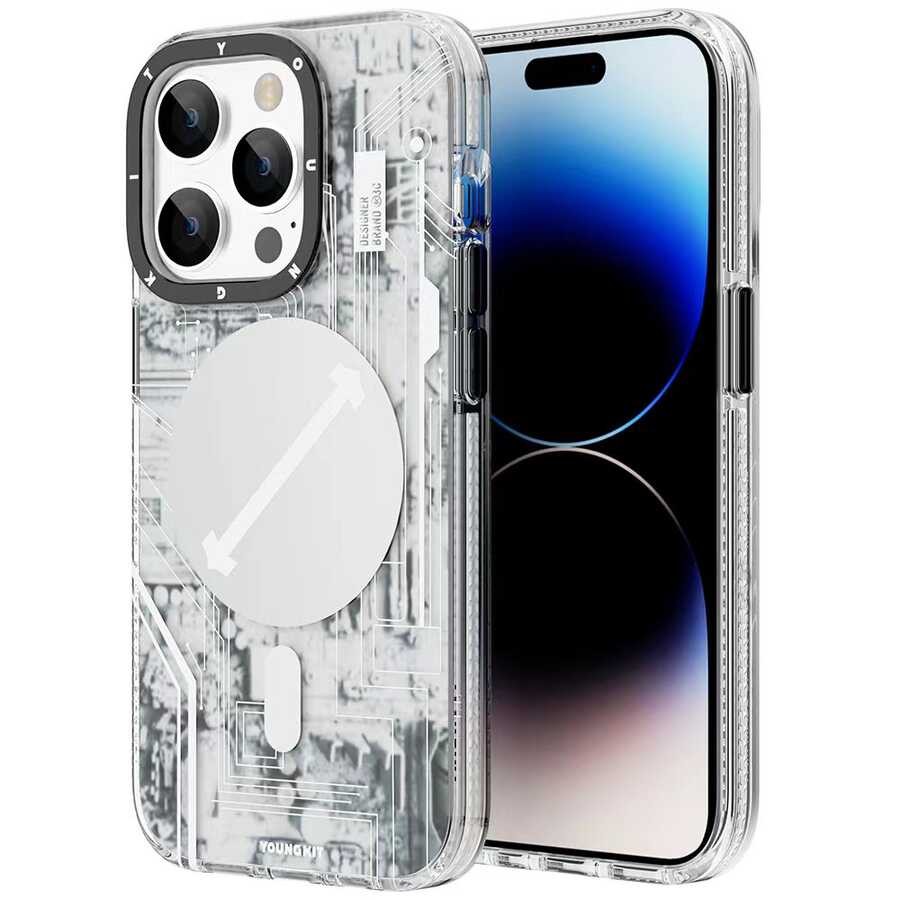 iPhone 14 Pro Max Kılıf Magsafe Şarj Özellikli YoungKit Technology Serisi Kılıf