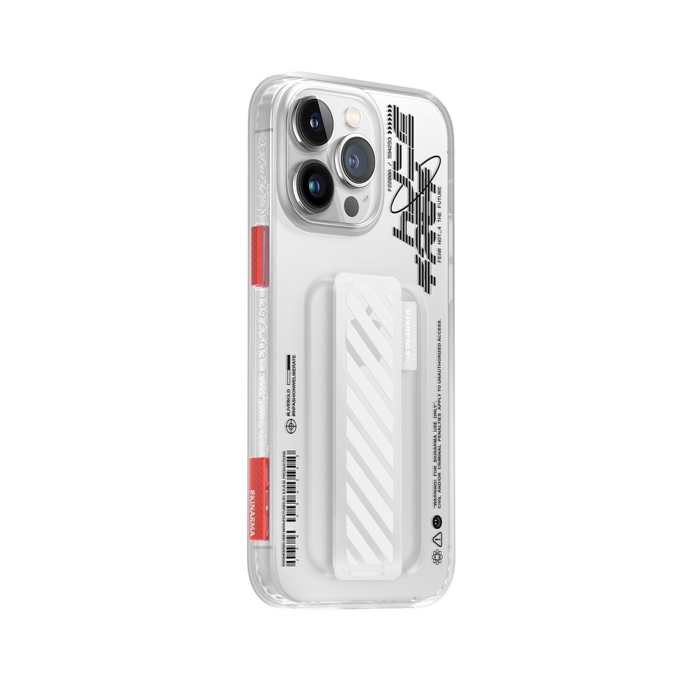 iPhone 14 Pro Kılıf SkinArma Şeffaf Desenli Kaze Kılıf