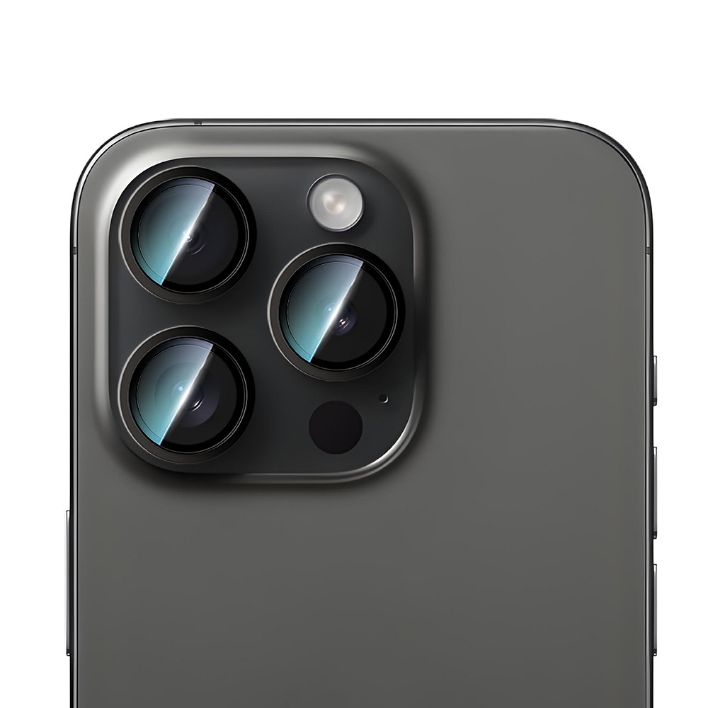 Apple iPhone 16 Pro Max CaseWorld Alloy Serisi Oleofobik Anti Reflective Kamera Lens Koruyucu