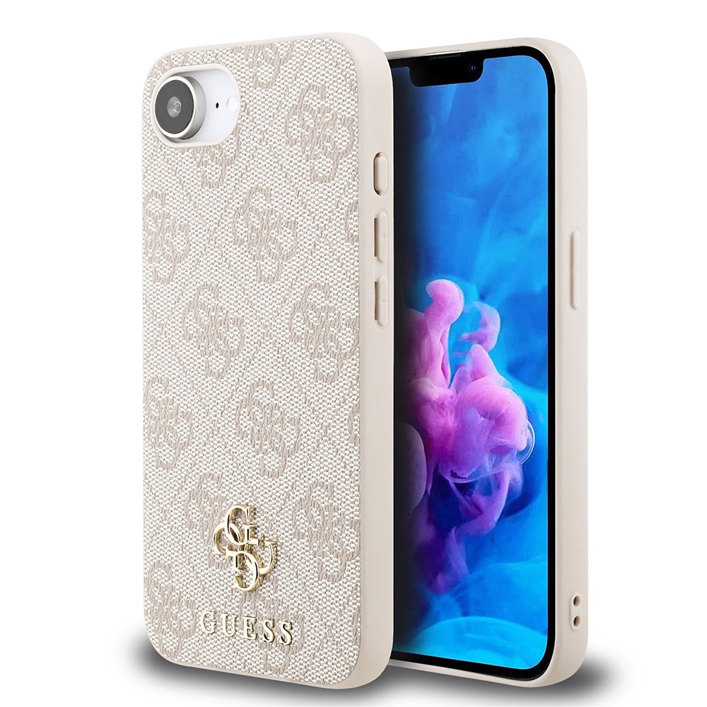 Apple iPhone 16E Kılıf Guess Orjinal Lisanslı M-safe Şarj Özellikli Small 4G Classic Kapak