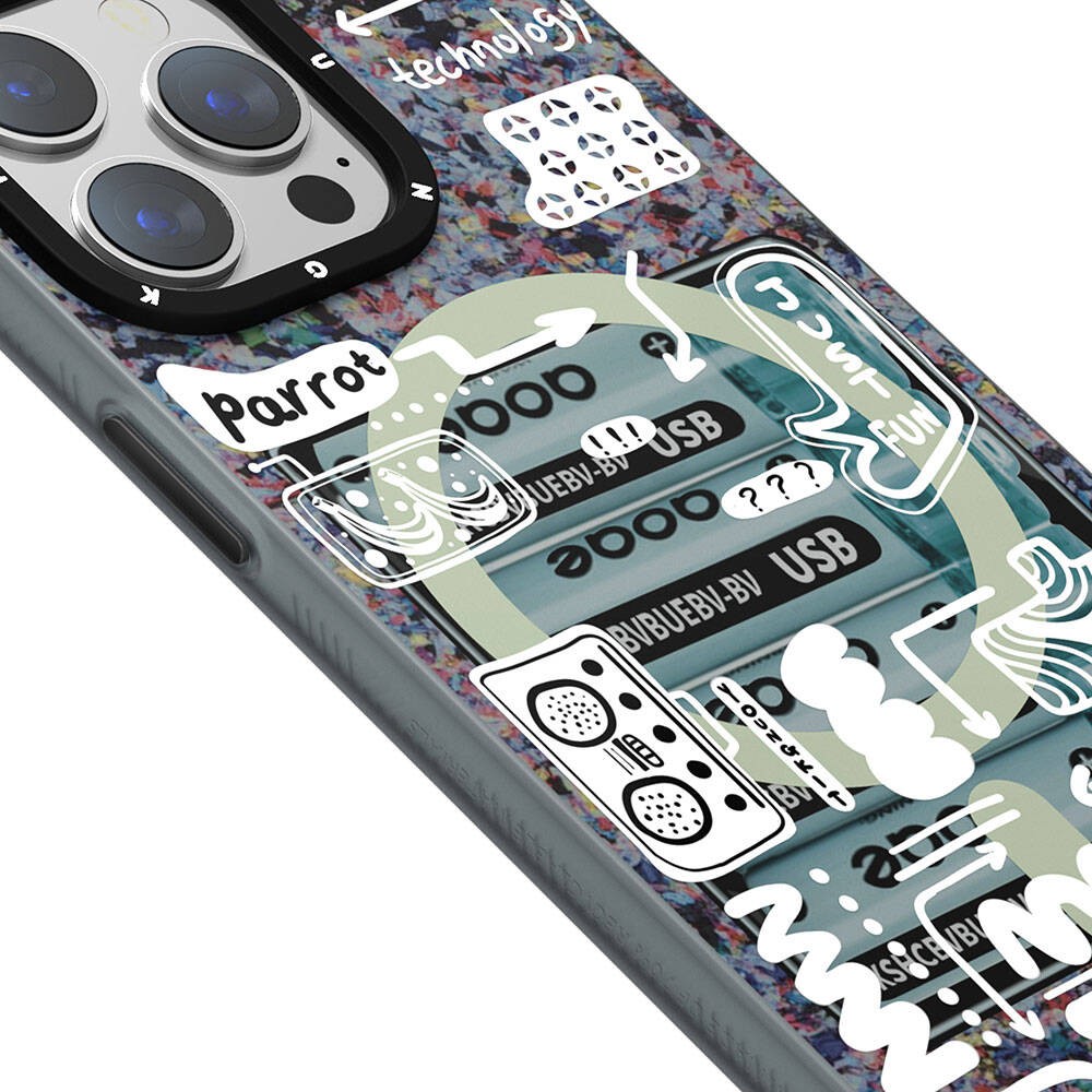 iPhone 15 Pro Kılıf Magsafe Şarj Özellikli Youngkit Dark Matter Serisi Kılıf