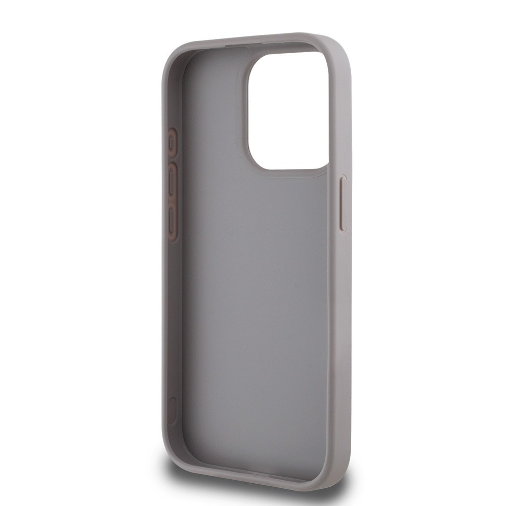 Apple iPhone 15 Pro Max Kılıf Guess Orjinal Lisanslı Gül Baskılı Büyük Metal Logo Dizaynlı Kapak