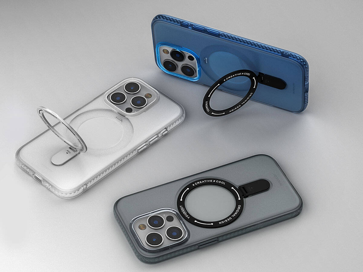 iPhone 15 Pro Max Kılıf Magsafe Şarj Özellikli Youngkit Rock Serisi Kılıf