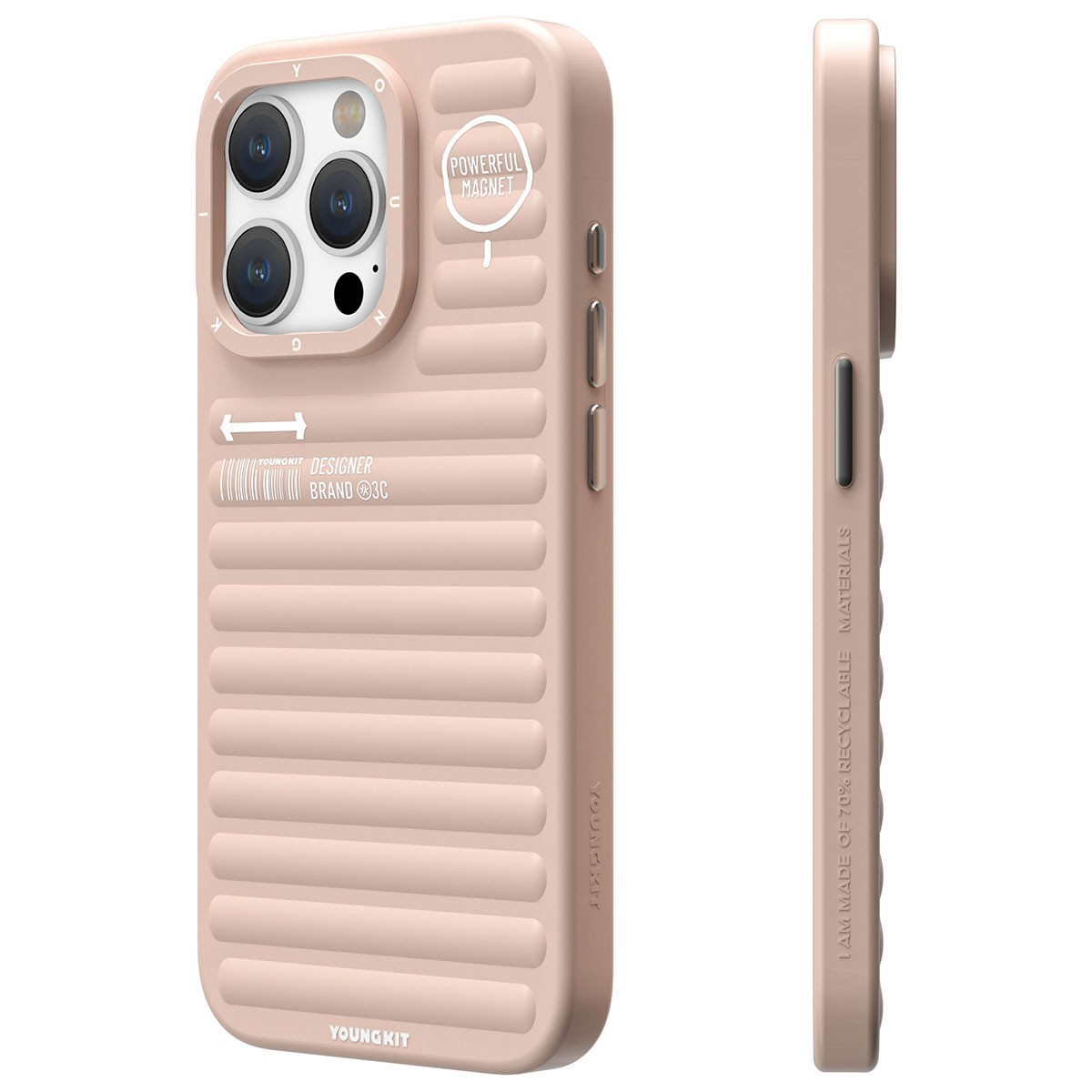 iPhone 15 Pro Max Kılıf Mat Renkli Tasarım YoungKit Original Serisi Kılıf