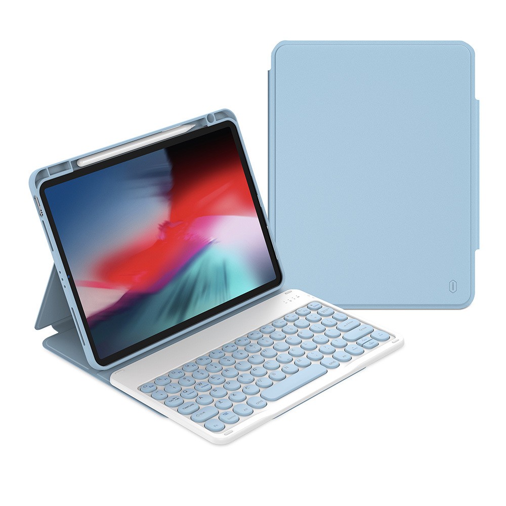 iPad 10.9 2022 (10.Nesil) Wiwu Protective Gizli Kalem Bölmeli Klavyeli Kılıf