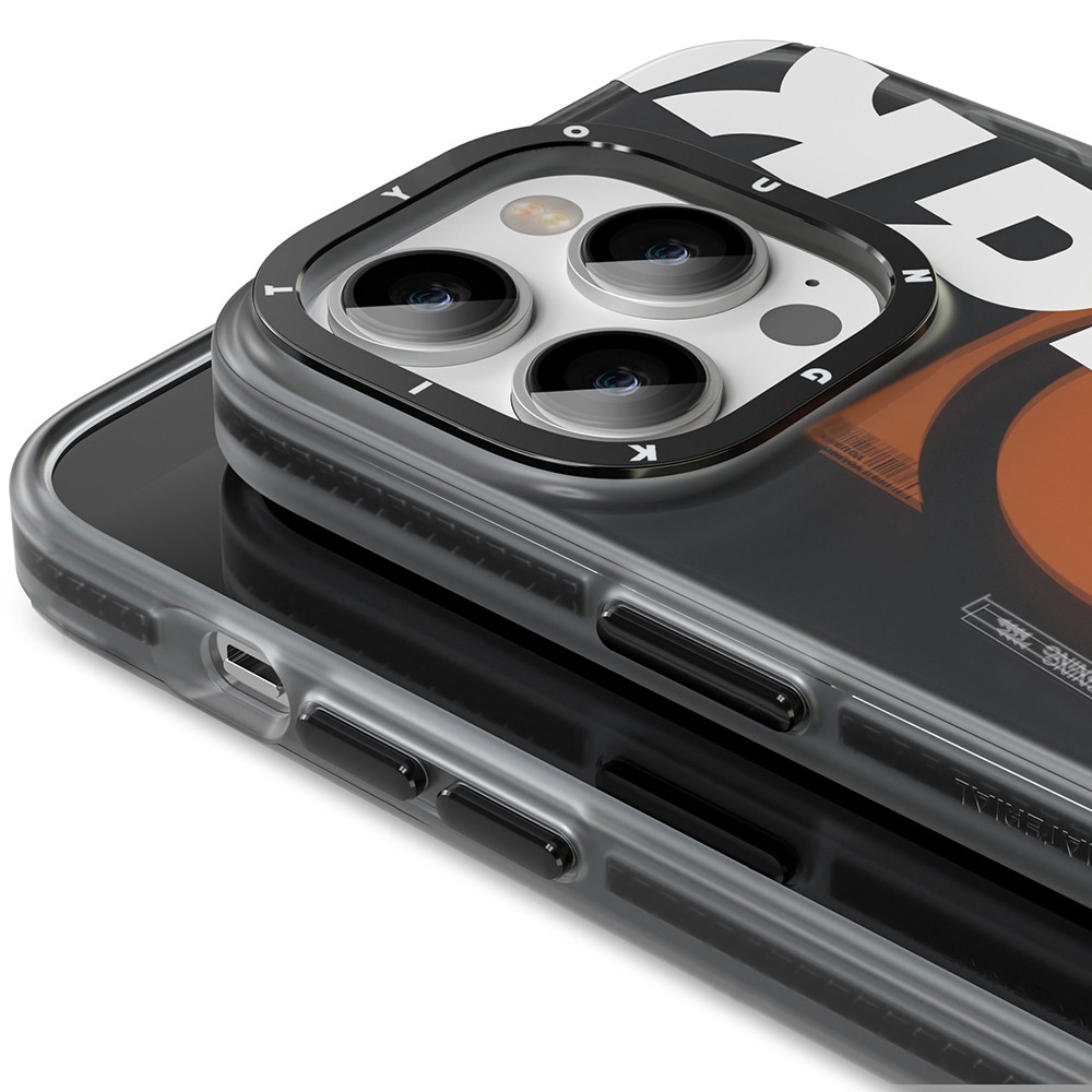 iPhone 13 Pro Max Kılıf Magsafe Şarj Özellikli Youngkit Binfen Serisi Yazı Temalı Kılıf