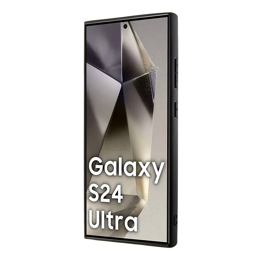 Galaxy S24 Ultra Kılıf BMW Orjinal Lisanslı Magsafe Şarj Özellikli M Logolu Üç Çizgili PU Karbon Kılıf