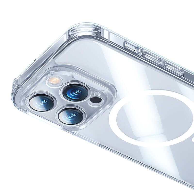 iPhone 14 Pro Max Kılıf Magsafe Şarj Özellikli Benks Magnetic Shiny Glass Serisi Kılıf
