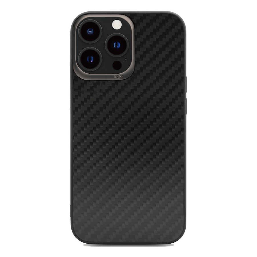 iPhone 13 Pro Max Kılıf Kajsa Carbon Fiber Collection Arka Kılıf