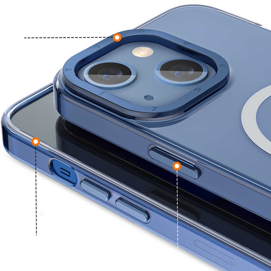 iPhone 14 Plus Kılıf Magsafe Şarj Özellikli Youngkit Coloured Glaze Serisi Kılıf