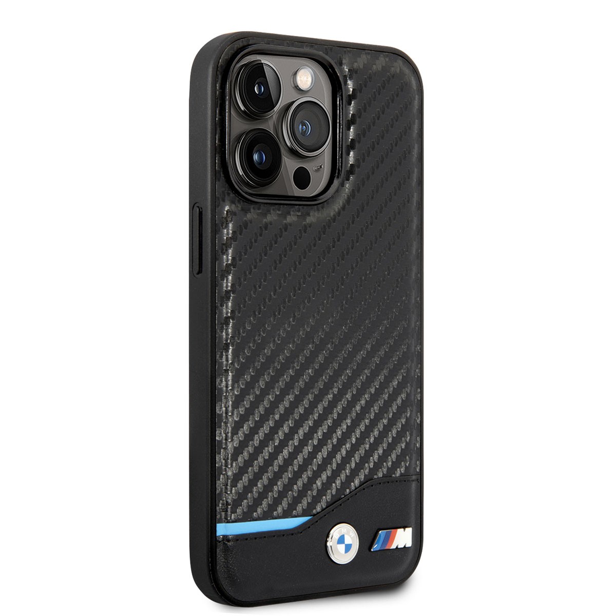iPhone 14 Pro Max Kılıf BMW PU Deri Ve Karbon Dizayn Kılıf