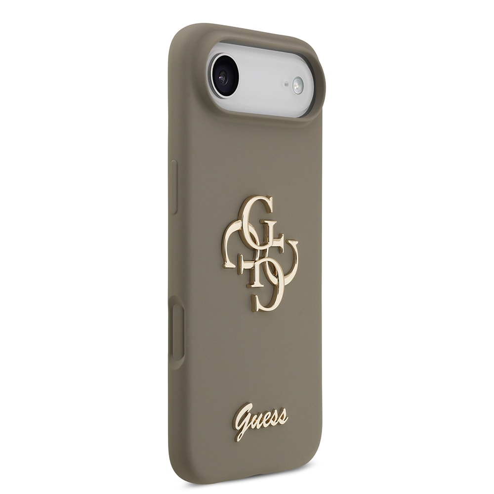 Apple iPhone 17 Air Kılıf Guess Orjinal Lisanslı Grained Yazı Logolu Kapak