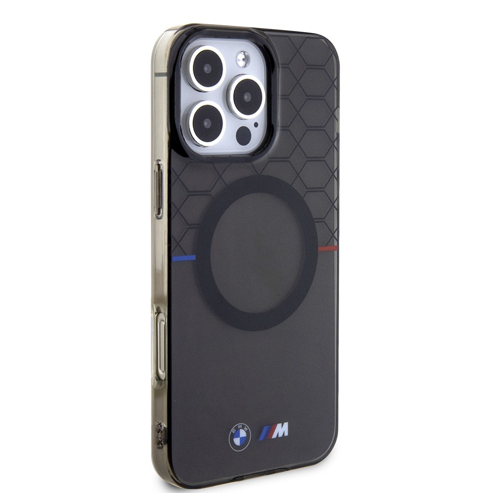 Apple iPhone 16 Pro Max Kılıf BMW Magsafe Şarj Özellikli Transparan M Dizayn Orjinal Lisanslı Kapak