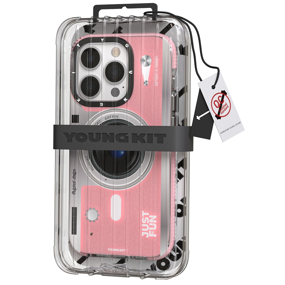 iPhone 14 Pro Max Kılıf Magsafe Şarj Özellikli Lens Figürlü YoungKit Art Film Serisi Kılıf