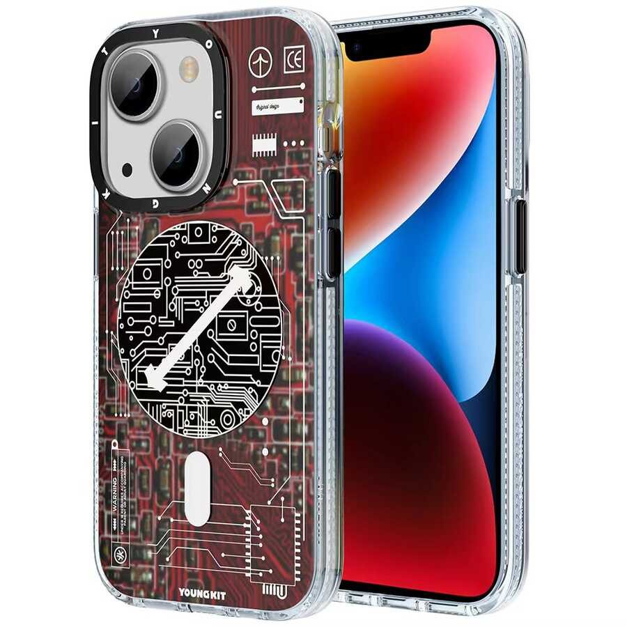 iPhone 13 Kılıf Magsafe Şarj Özellikli YoungKit Technology Serisi Kılıf