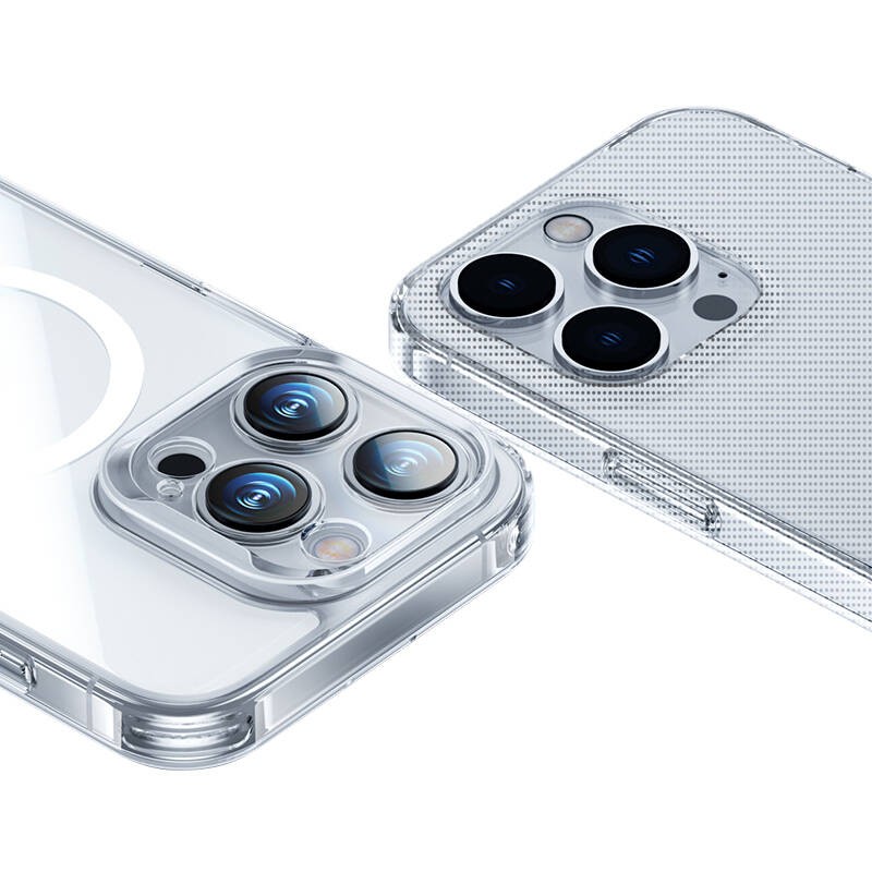 iPhone 14 Pro Max Kılıf Magsafe Şarj Özellikli Benks Magnetic Shiny Glass Serisi Kılıf