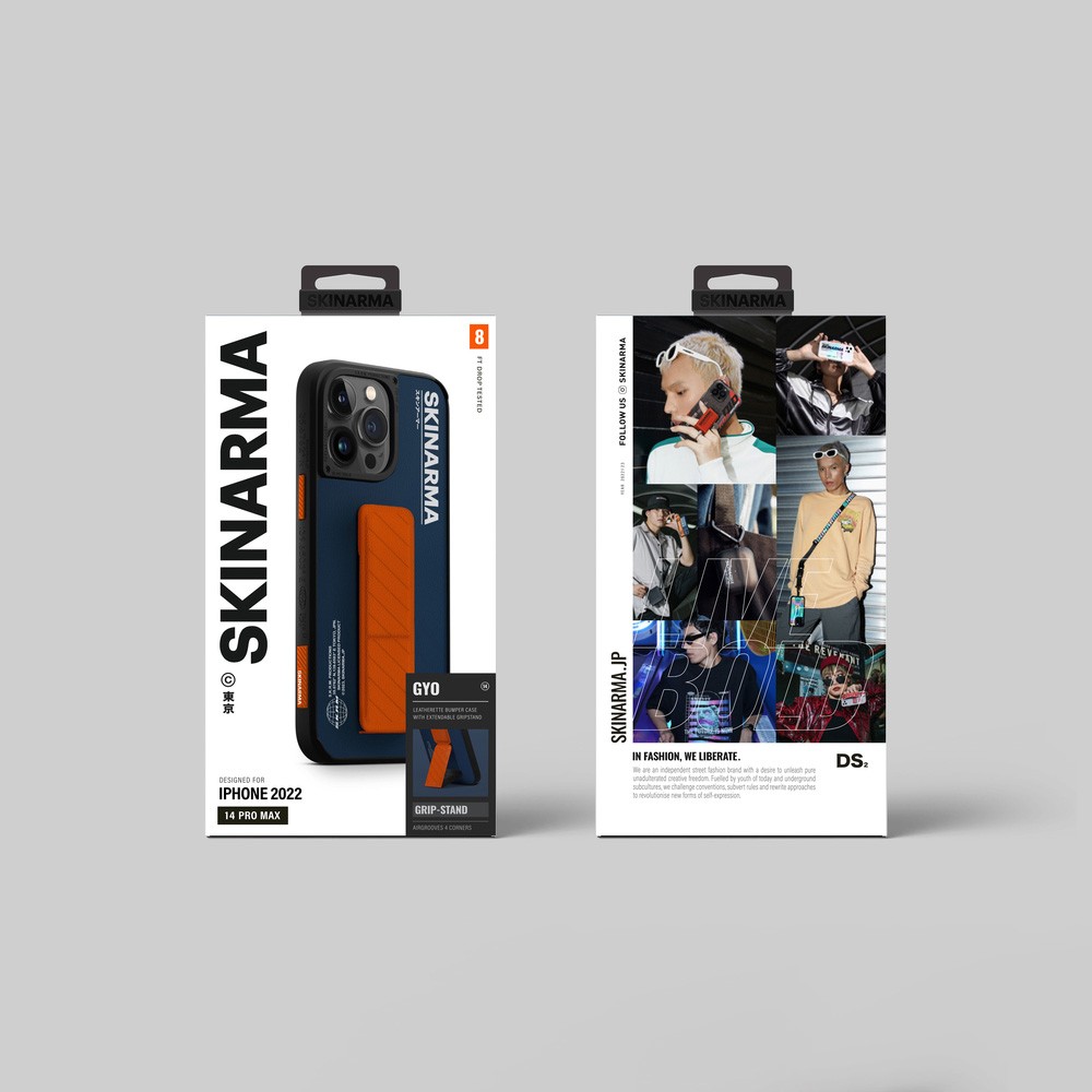 iPhone 14 Pro Kılıf SkinArma Standlı Deri Görünümlü Gyo Kılıf