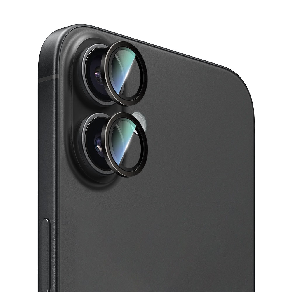 Apple iPhone 16 Plus CaseWorld Karbon Fiber Serisi Anti Reflective Ultra Clear Full Kamera Lens Koruyucu