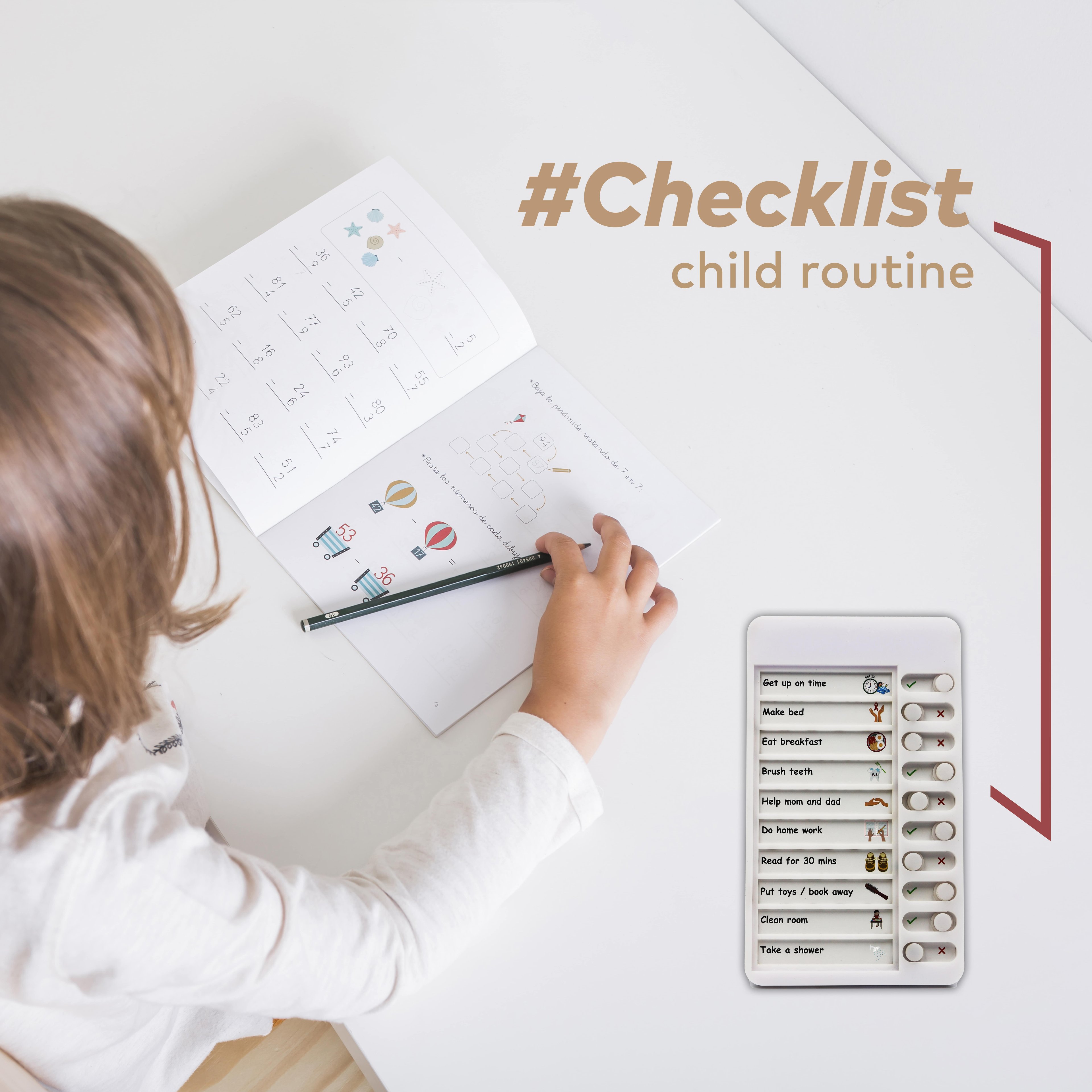 Checklist for Kids, Daily Routine Plan List, Child Development, Daily To-do List, Gift for Kids, Editable Schedule