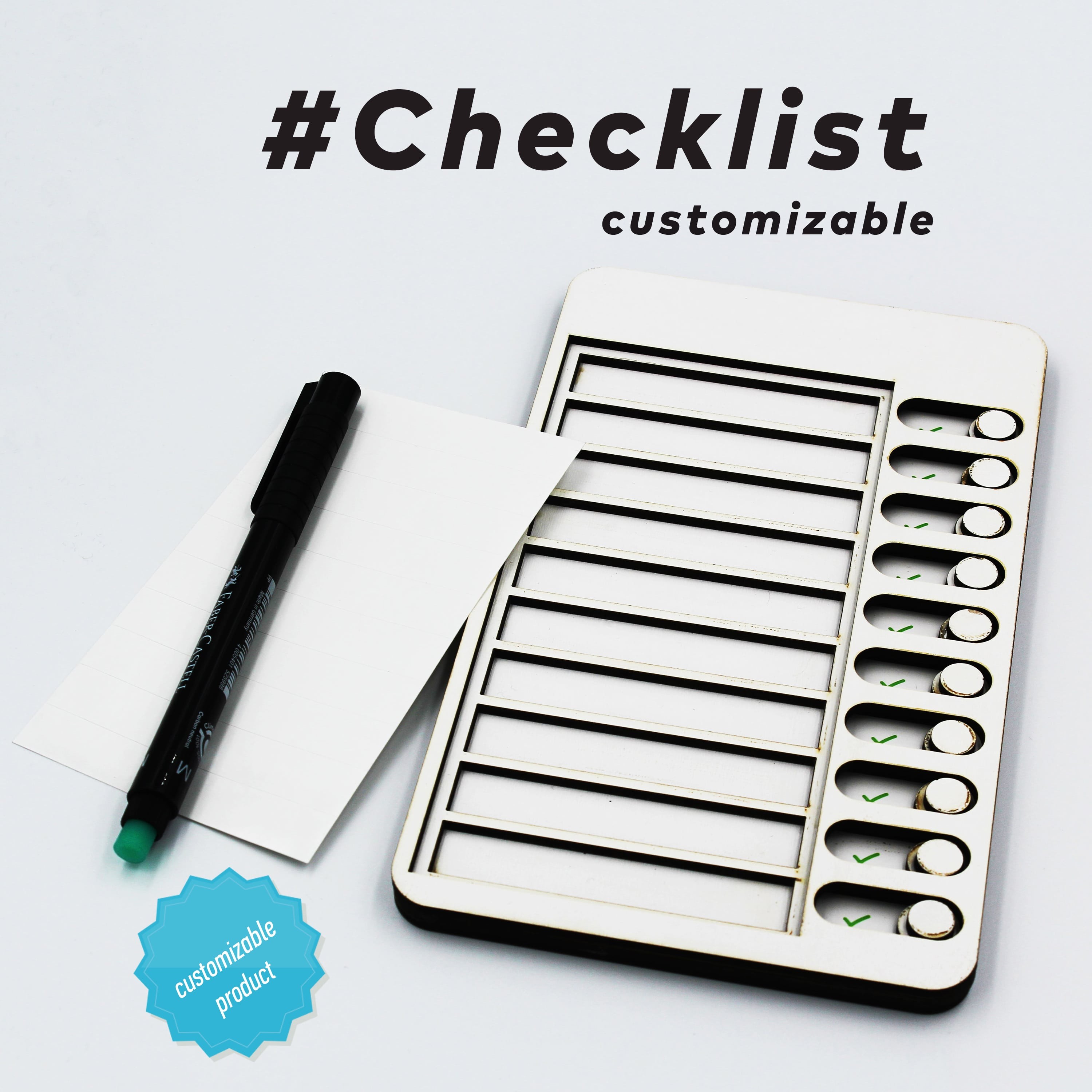 Personalized Checklist, Daily Schedule Board, Plan List, To-Do List for Kids and Adults