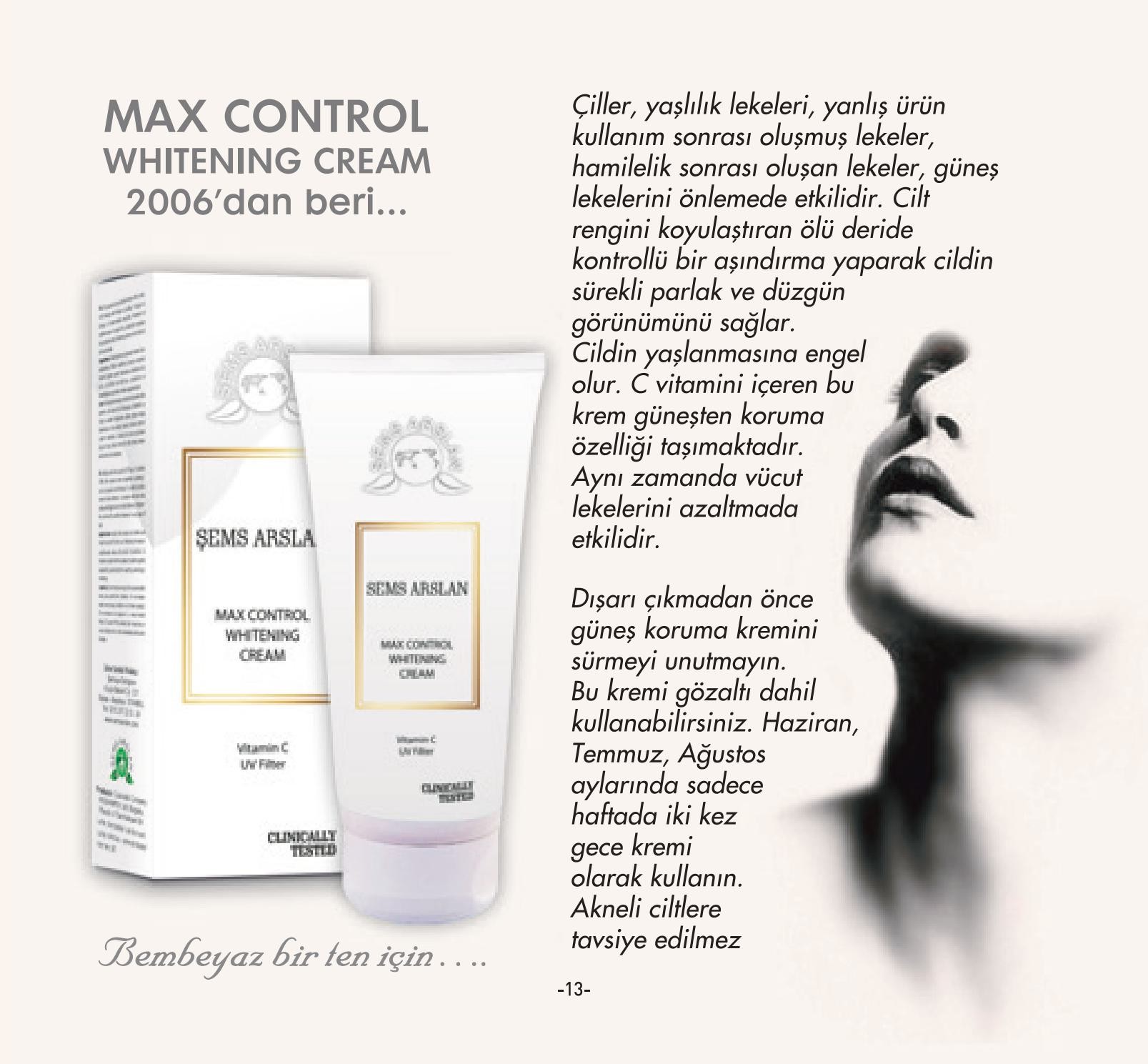 Max Control Leke Kremi