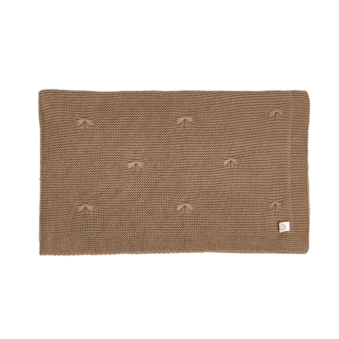 Triko Kahverengi Renk Battaniye | Premium Bebek Battaniyesi